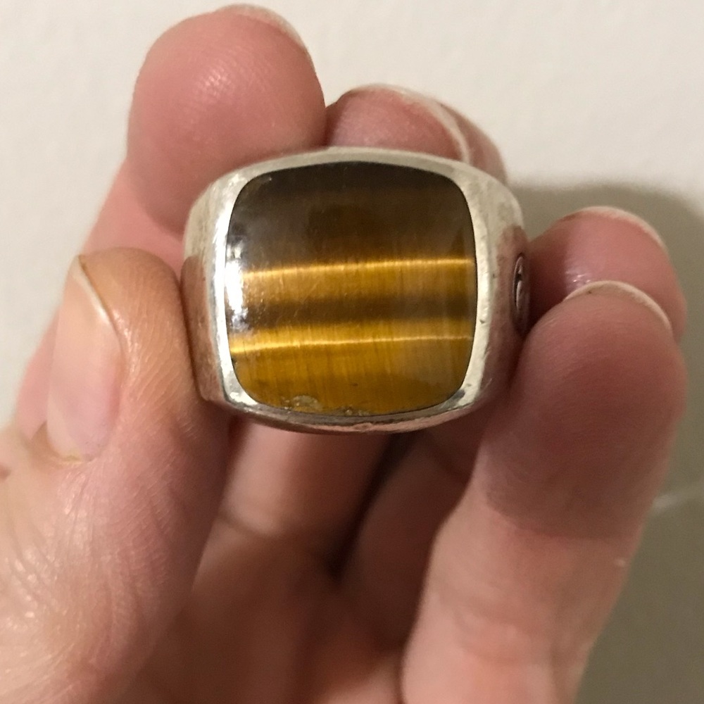 David Yurman Men’s Ring Tiger Eye - real authentic